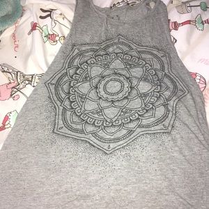A flower tank top